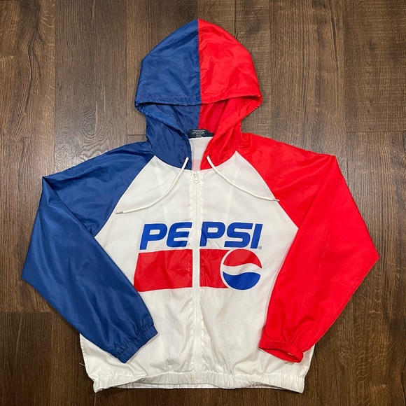 Pepsi Jackets & Blazers - Pepsi Jacket Women's Large L Multicolor Full Zip Jacket